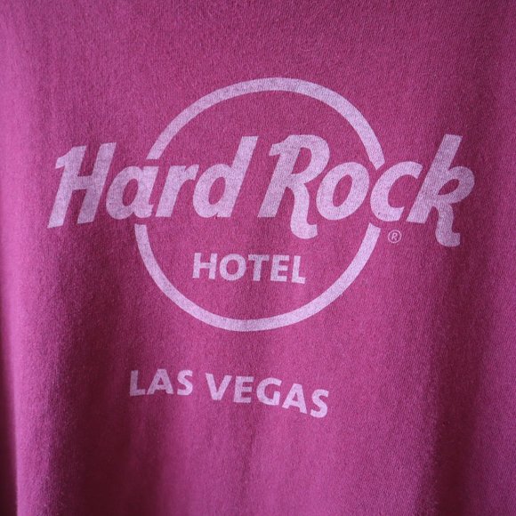 Hard Rock Hotel Las Vegas Maroon T Shirt, Size XX Large - Picture 5 of 9